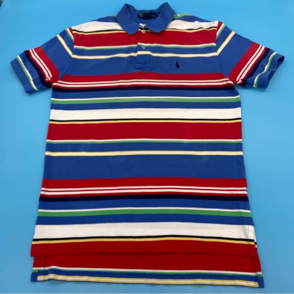 Vintage Polo Ralph Lauren Striped Shirt Men’s Size M - Picture 1 of 8